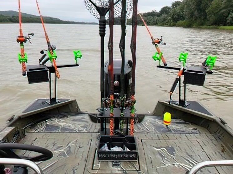 Fat Fish Designz LLC fishing rod holders made with King StarBoard® in Black.