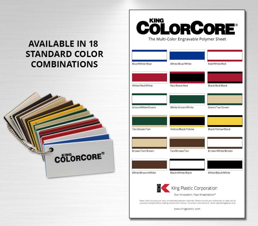 King ColorCore® Chain Set or Color Card Sample