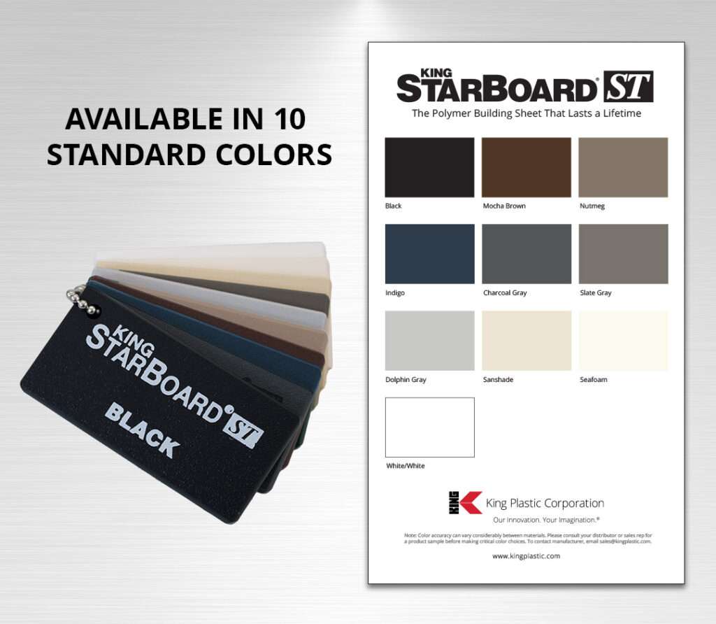 King StarBoard® ST is Available in 10 Standard Colors