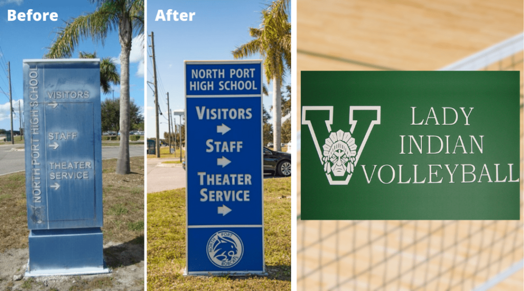 Students Campus Signage